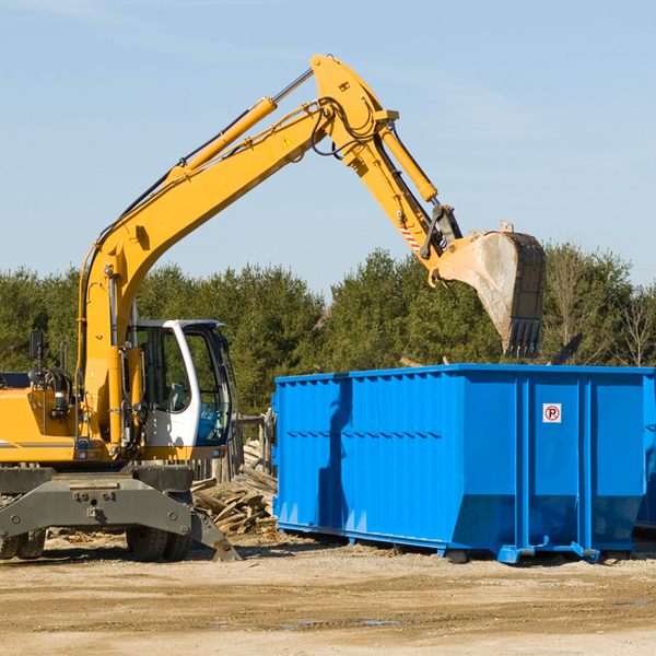 can i choose the location where the residential dumpster will be placed in Hampton